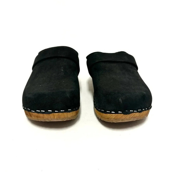 Vollsjo V-Back Suede Swedish Wooden Clog - Size 36 (5.5) - Picture 3 of 8